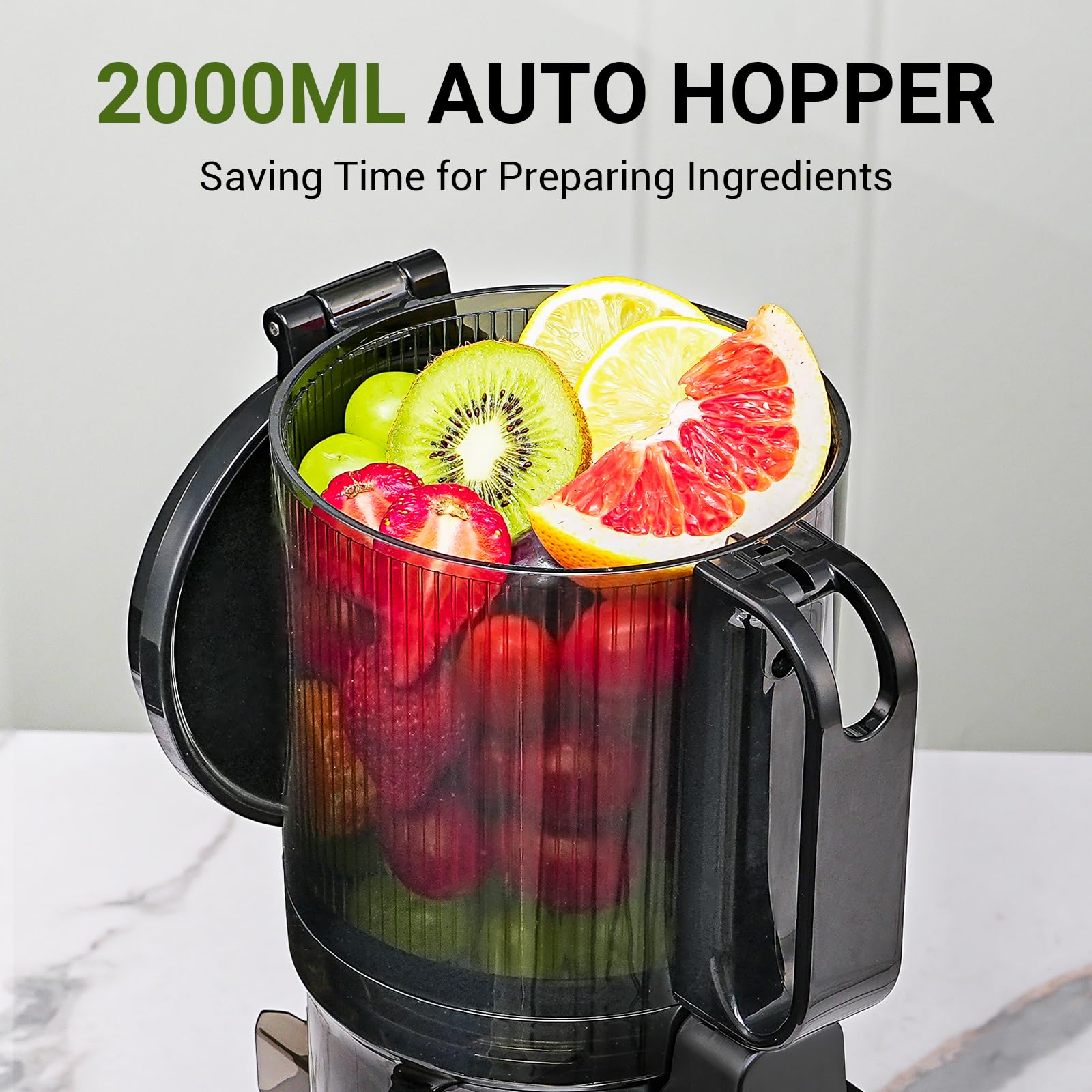 AMZCHEF licuadora filtración triple para jugo más suave