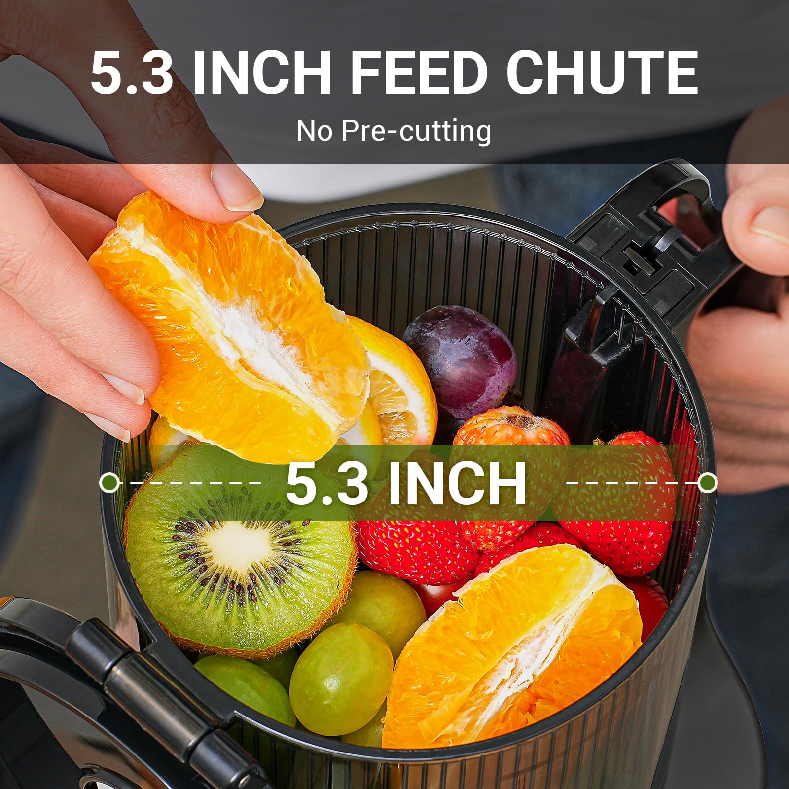 AMZCHEF licuadora masticación lenta a 60 RPM para más sabor
