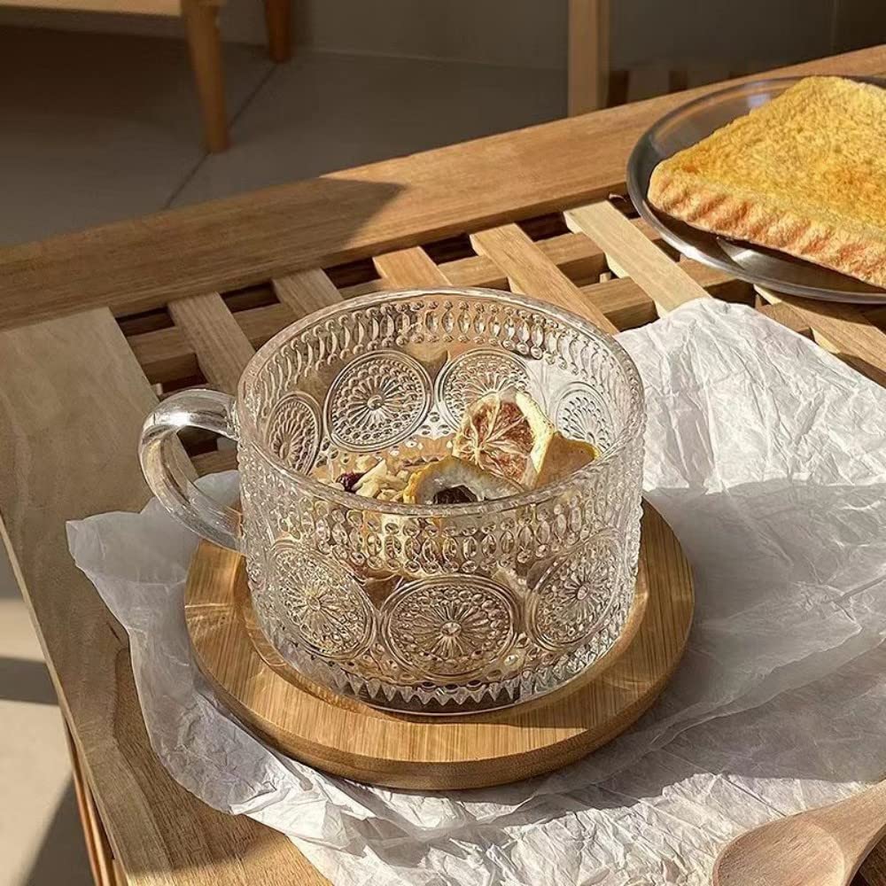 Amzcku regalo para ocasiones especiales con tazas vintage de vidrio