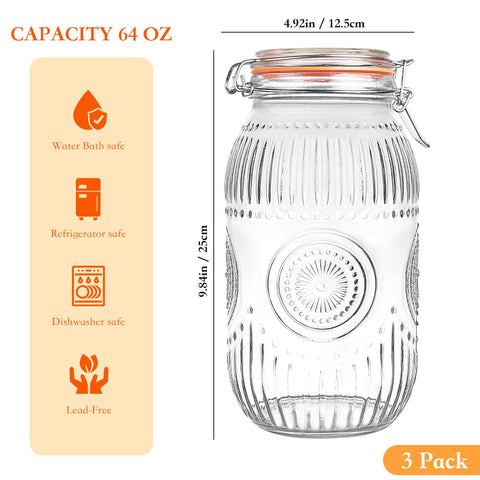 Amzcku, vidrio transparente, permite ver contenido de un vistazo para gestión rápida.
