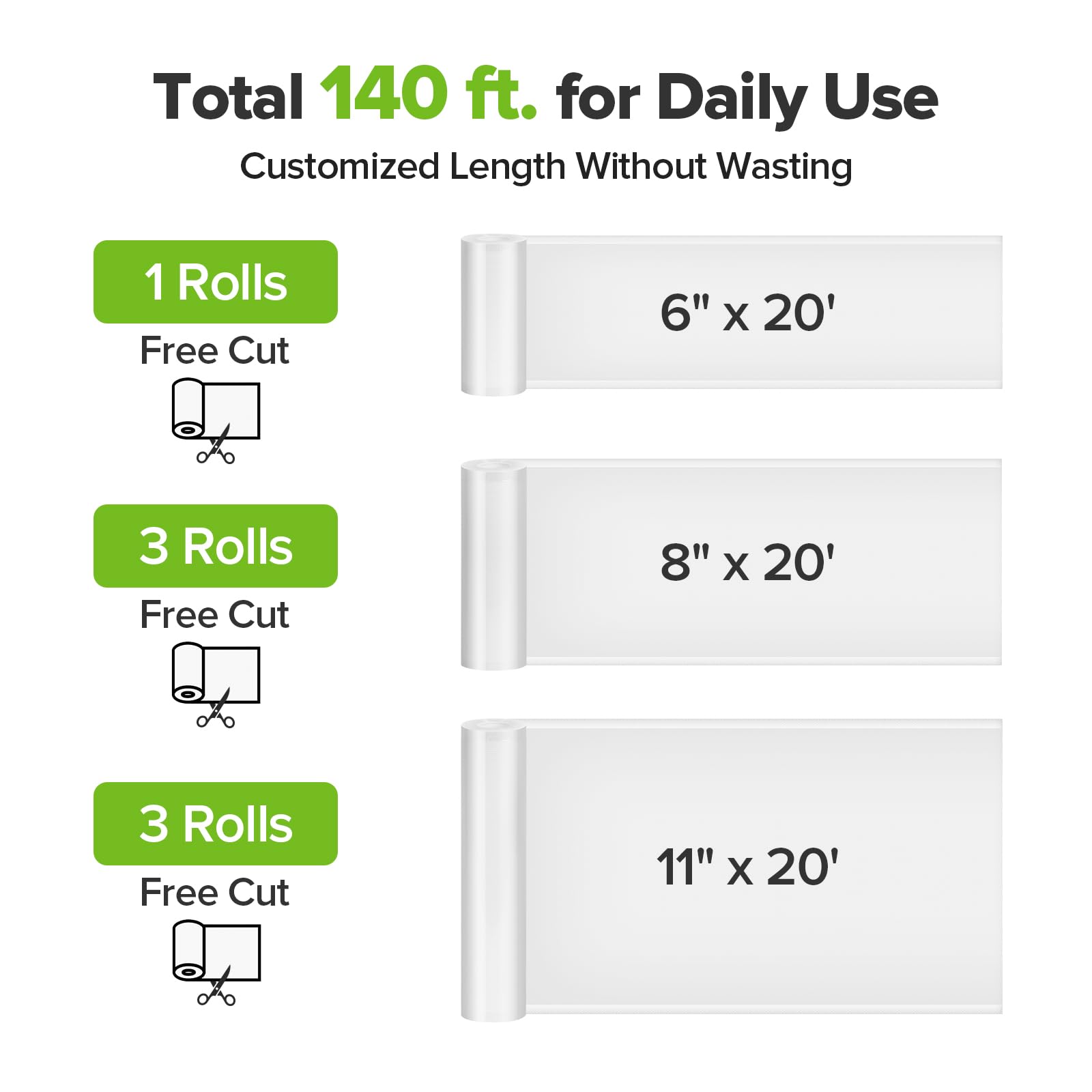 Bolsas Amzpass 11x20 para almacenamiento grande y preparación de comidas