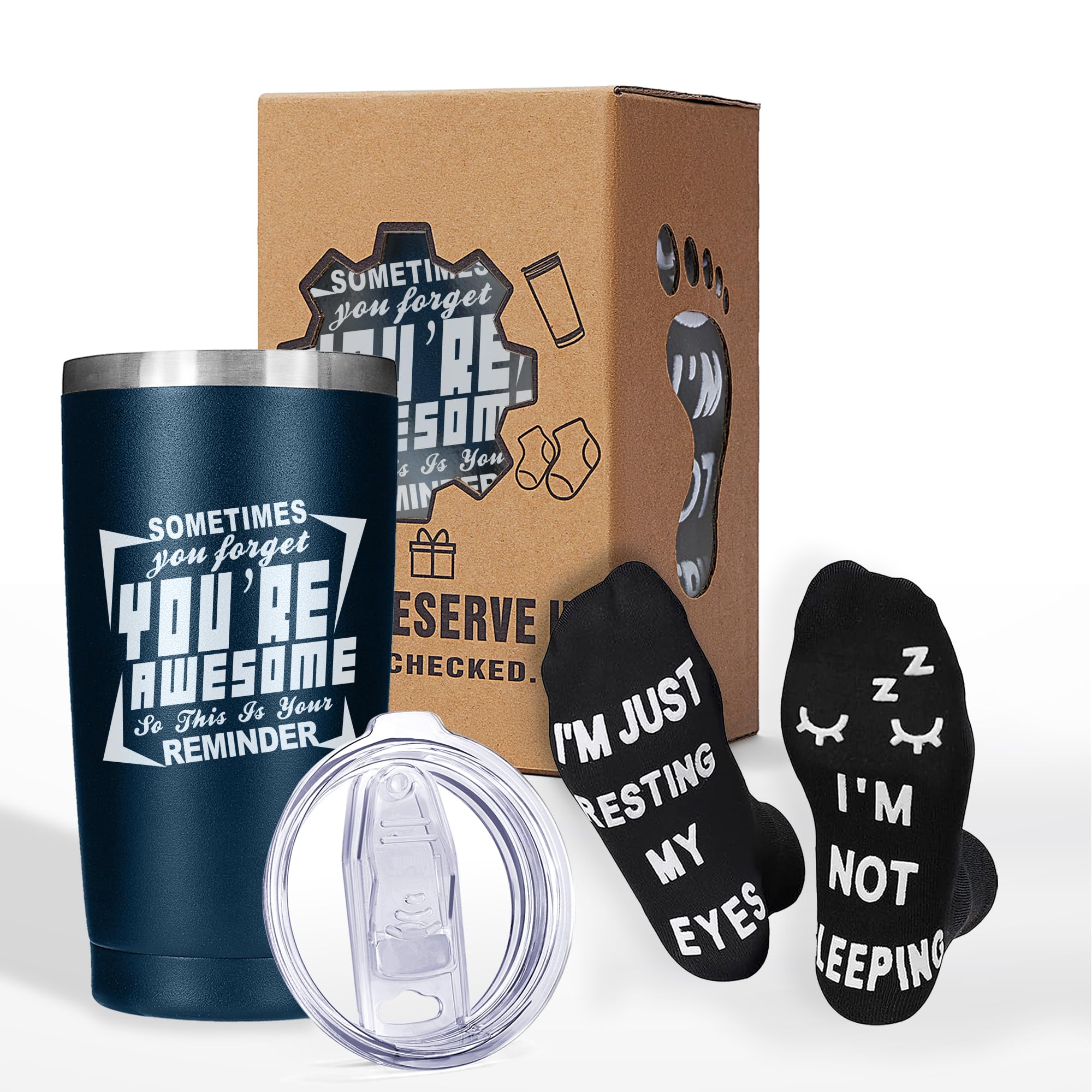 Amzsudy taza aislada 20oz con mensaje empoderador para uso diario