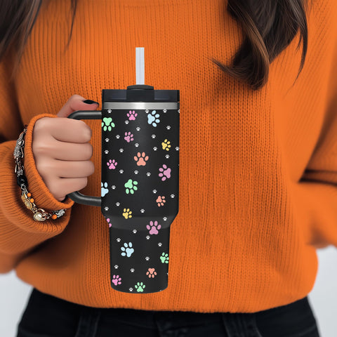AMZUShome 40oz Tumbler con aislamiento de doble pared para bebidas
