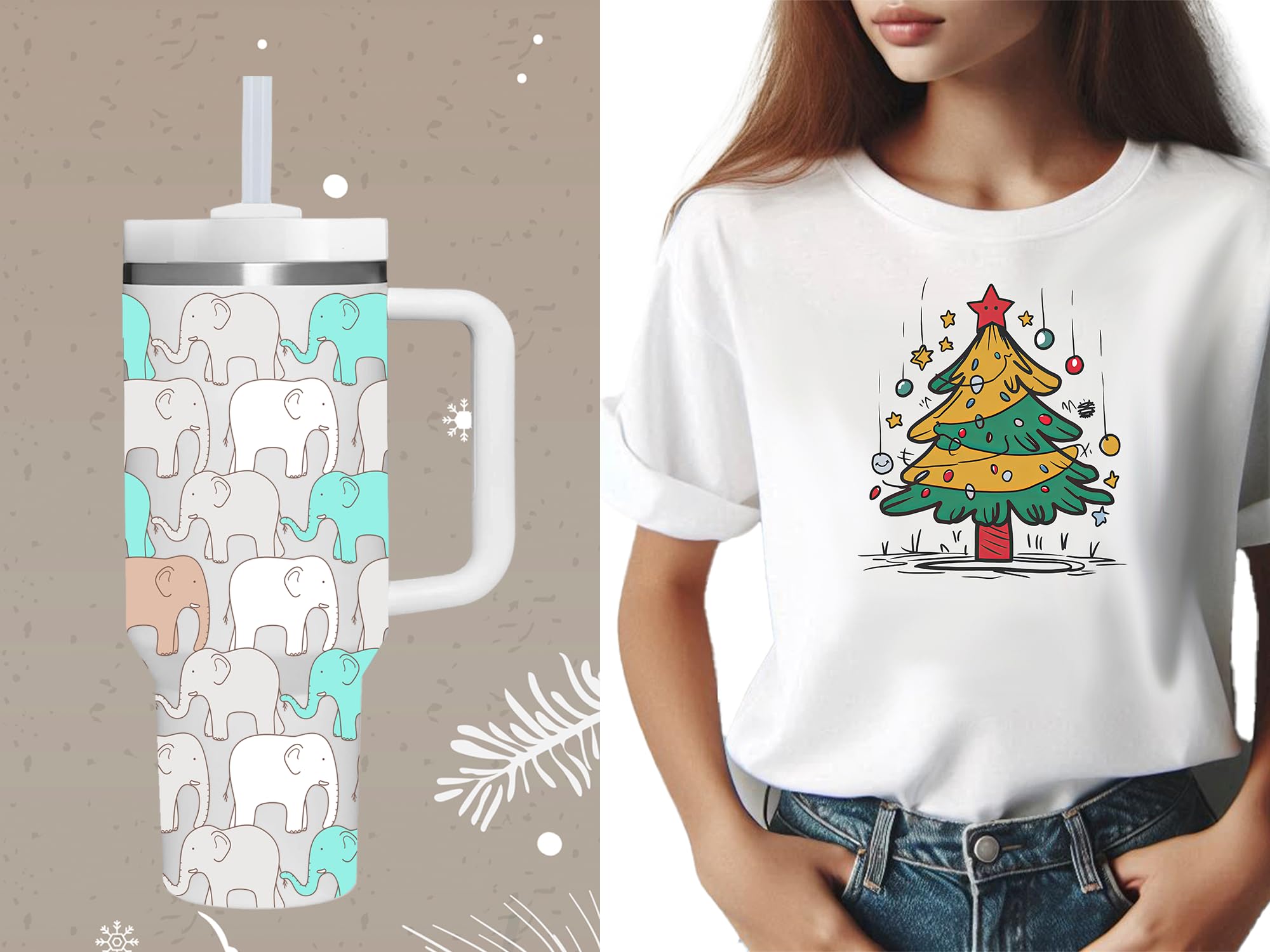 AMZUShome Elephant Tumbler, diseño anti-sudor para manos secas.