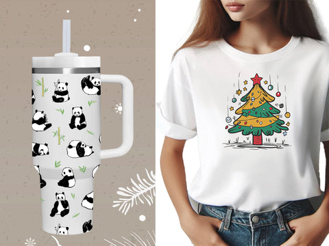 Presentación de regalo del Panda tumbler AMZUShome, lista para sorprender.
