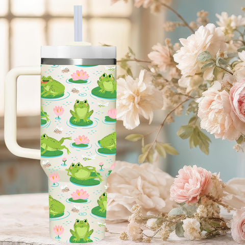 AMZUShome Rana Tumbler ergonómico con mango para manejo cómodo.