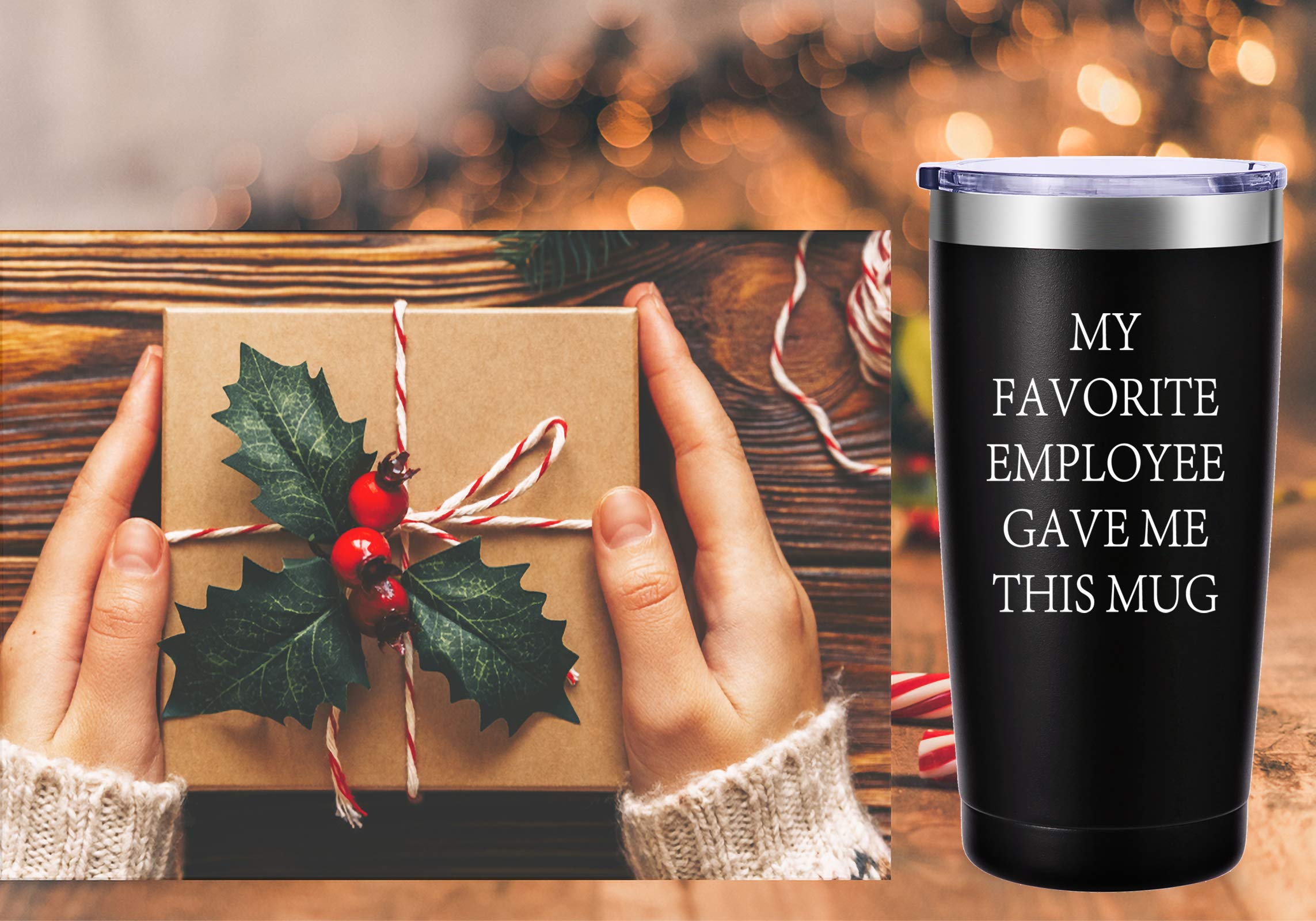 AMZUShome Regalo Jefe 20oz: opción ideal para celebrar logros en la oficina.