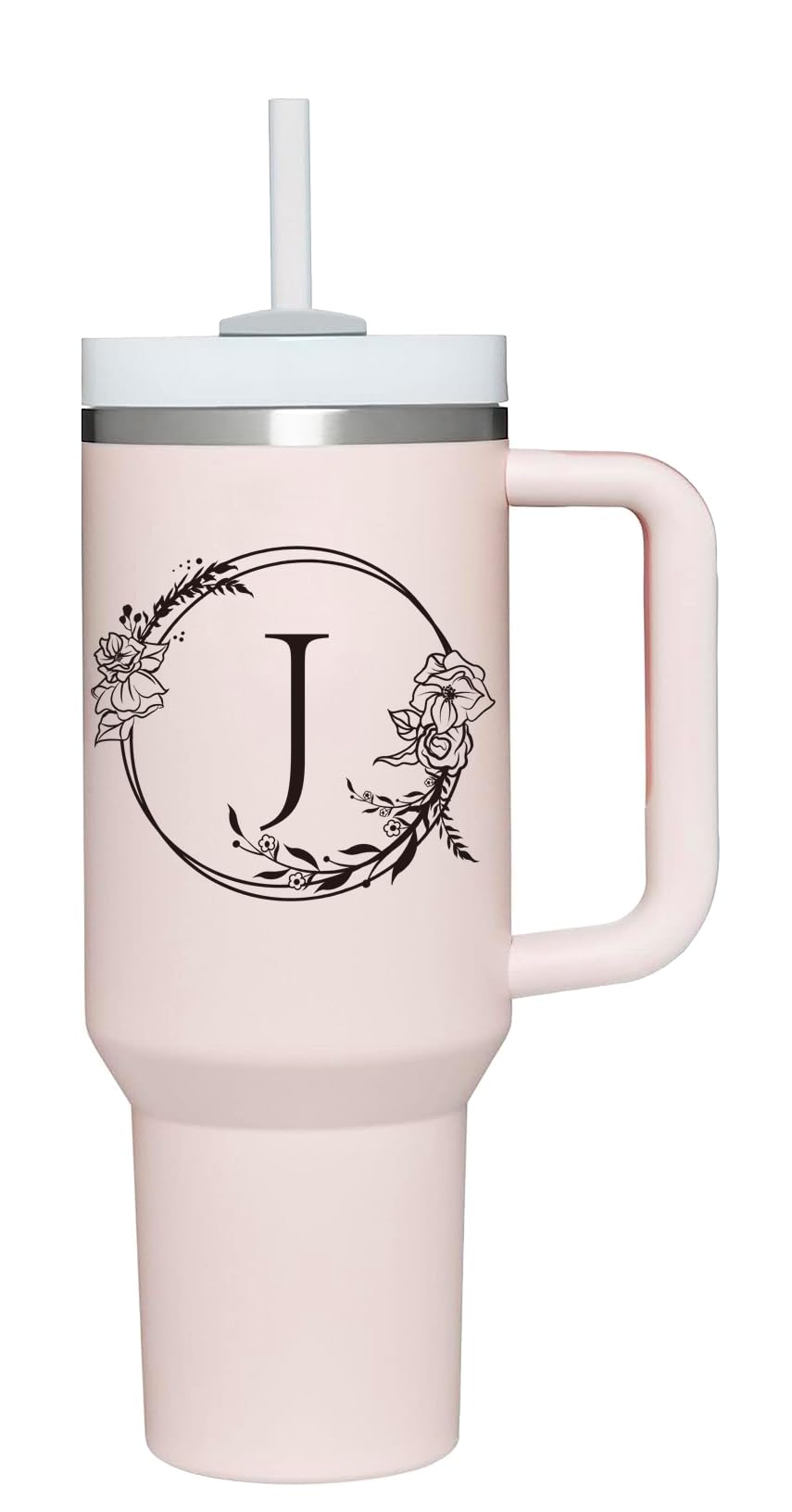 AMZUShome Tumbler personalizado con iniciales para disfrutar café o té en cualquier momento.