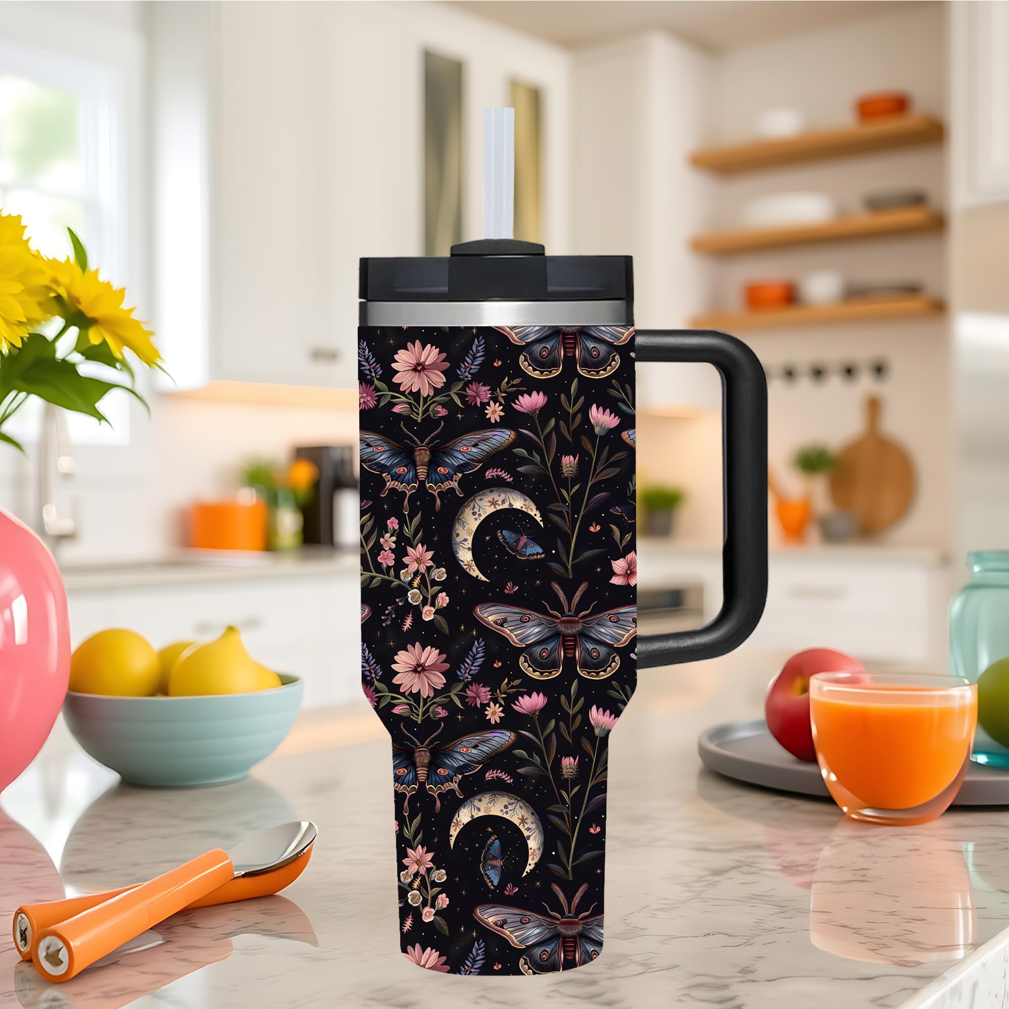AMZUShome vaso cuarenta onzas, diseño anti sudor para manos secas