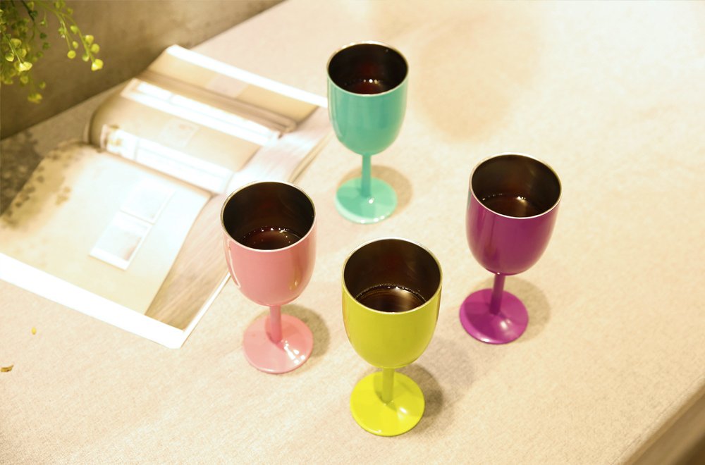 AMZUShome vaso rosa claro uso diario reutilizable duradero