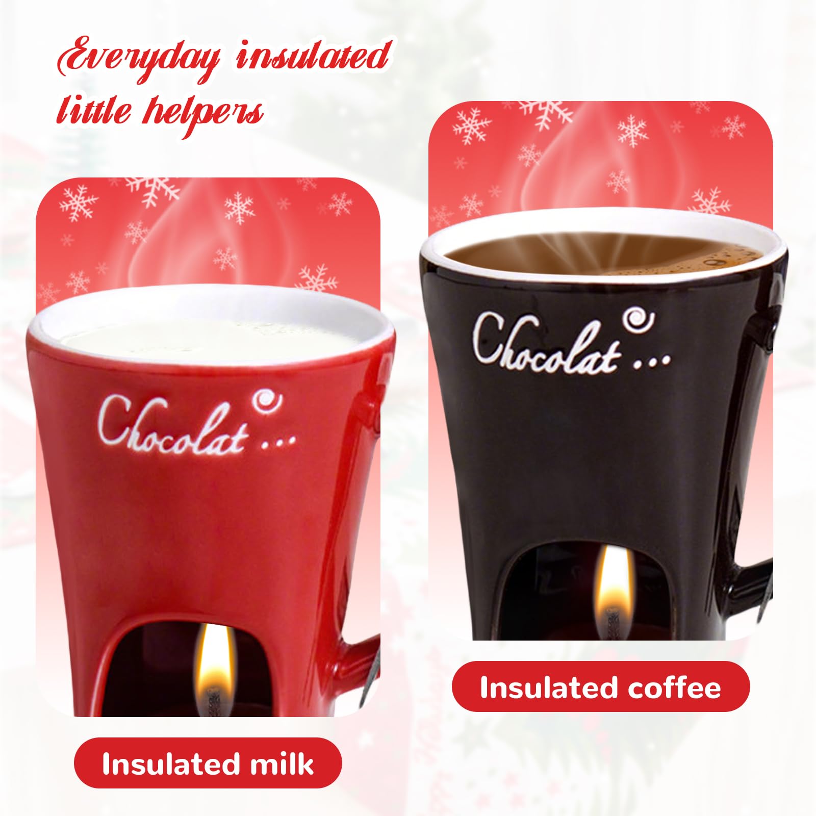 AMZWISH fondue mini para noches románticas, ideal en citas, cumpleaños o bodas.