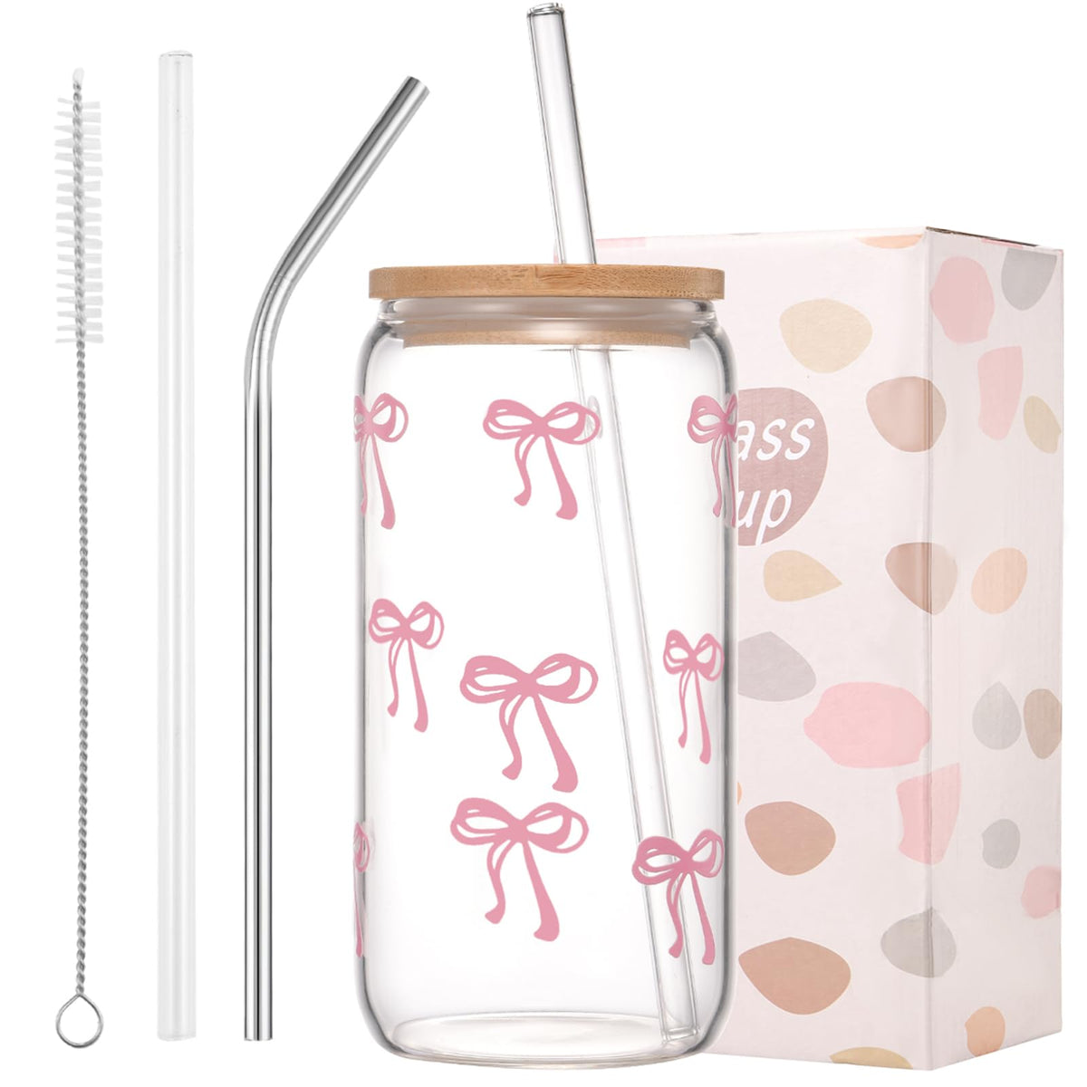 ANABIUP Coquette: vaso de 16 oz para café helado con diseño coqueto