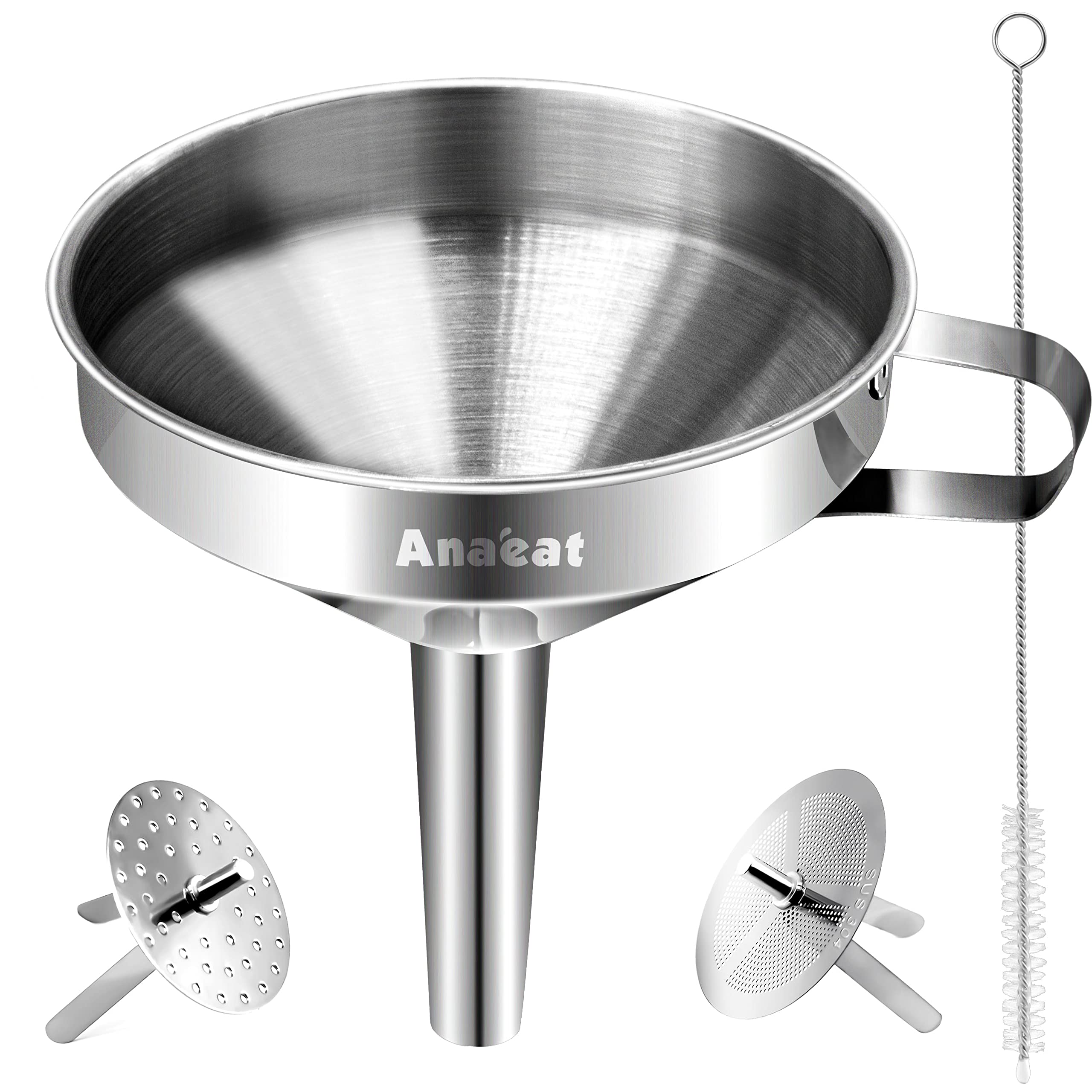 Colador-cocina-acero-inoxidable-5-7-pulgadas de Anaeat para verter con precisión.