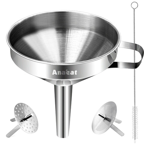 Colador-cocina-acero-inoxidable-5-7-pulgadas de Anaeat para verter con precisión.