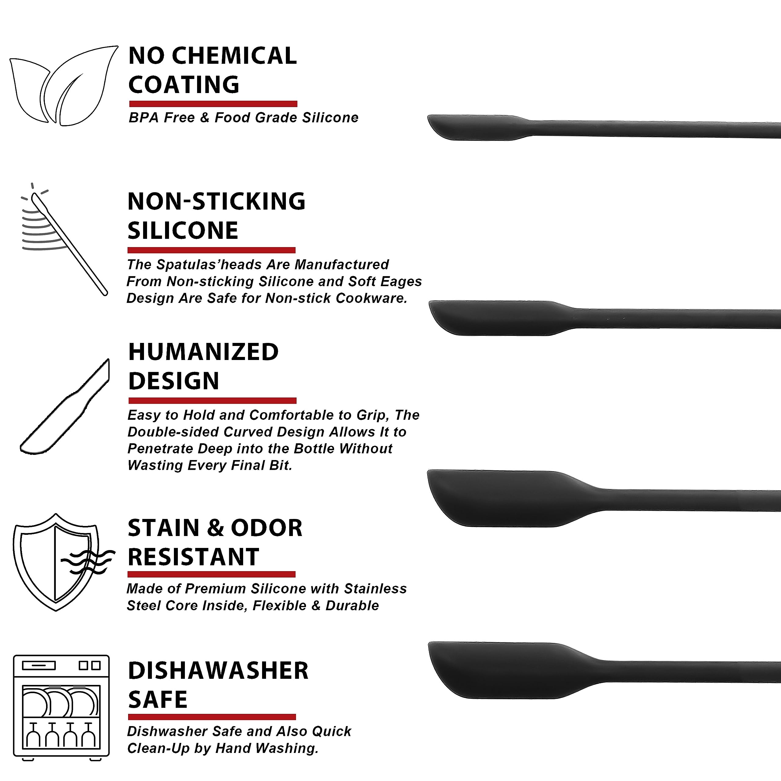 Garantía de calidad Anaeat para espátulas mini de silicona.