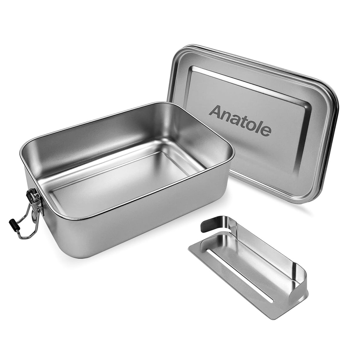 Anatole Bento: tapa con cierre para evitar derrames y conservar la comida fresca.