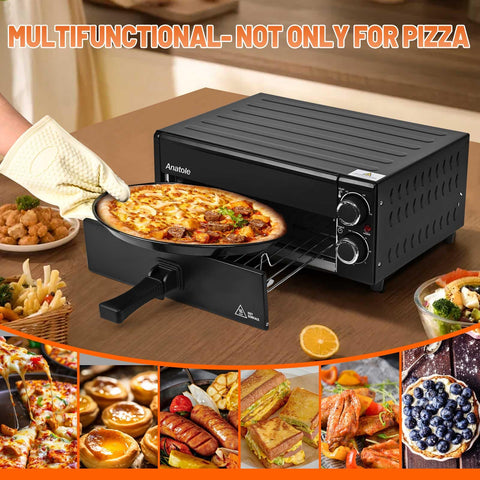 Anatole Horno Pizza 12 pulgadas, certificación ETL para mayor confianza