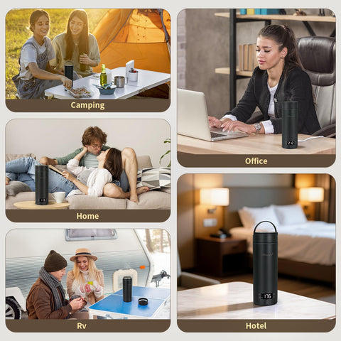Uso en hoteles o casa con tetera eléctrica Anbanglin para agua caliente
