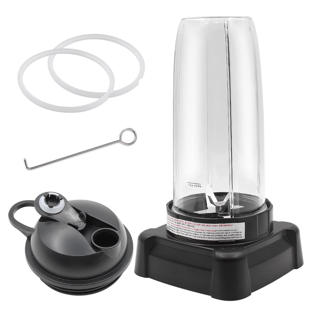 Anbige cuchilla extractora con taza 32oz y tapa para batidos rápidos