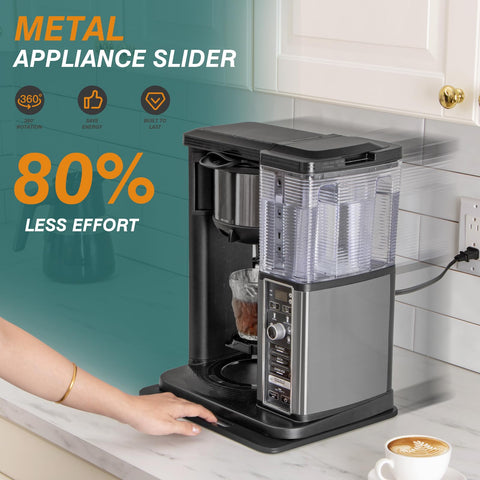 ANBOXIT Deslizador de metal con deslizamiento suave y guía de teflón para mover la cafetera
