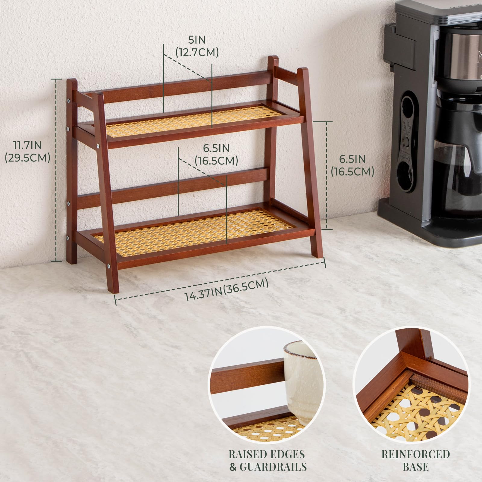 ANBOXIT estante versátil para mostrador y utensilios de té