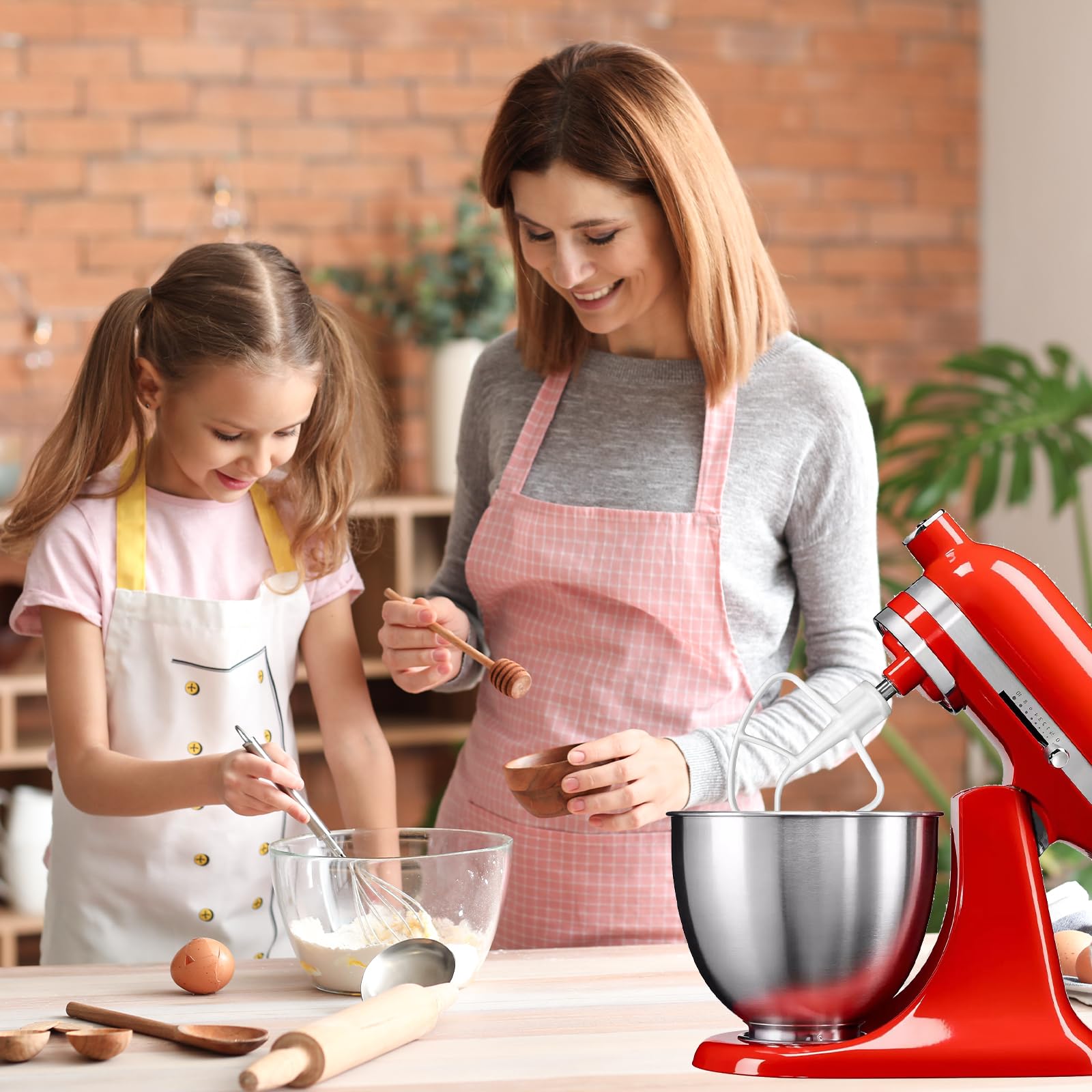 Ancable K45B batidora plana, pala en acción para mezclas homogéneas