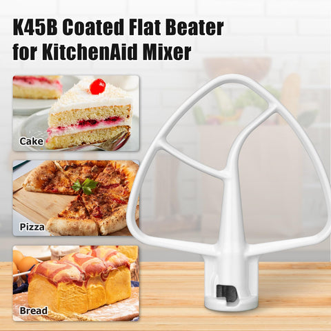 Ancable K45B batidora plana, revestimiento metalico, duradera para uso diario de repostería