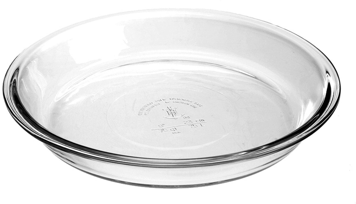 Anchor Hocking bandeja de tarta de vidrio en juego de 2 apta para hornear y lavavajillas