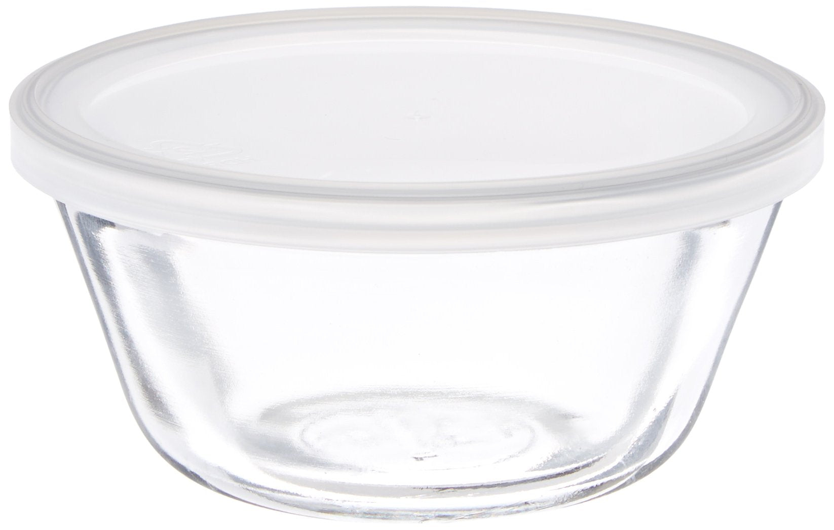 Anchor Hocking conjunto de 4 tazas natilla 6oz con tapas para guardar y servir.