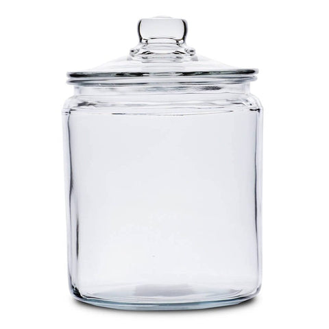 Anchor Hocking Heritage Hill tarro cristal con tapa para galletas y dulces.