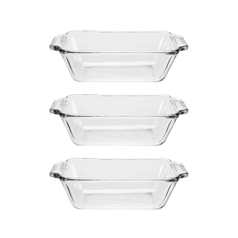 Anchor Hocking: pan de vidrio para pan con horneado uniforme.