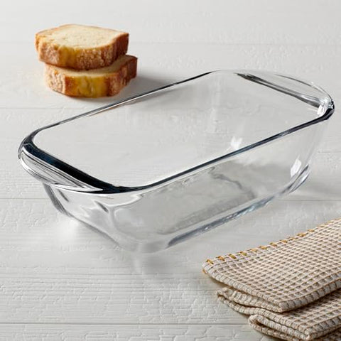 Anchor Hocking: pan de vidrio con tapas libres de BPA para almacenamiento.