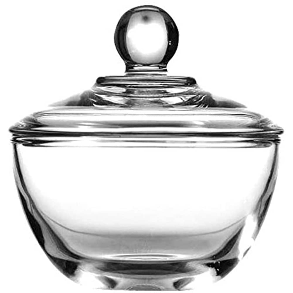 Anchor Hocking Presence azucarero de cristal con tapa, ideal para azucar y cubos.