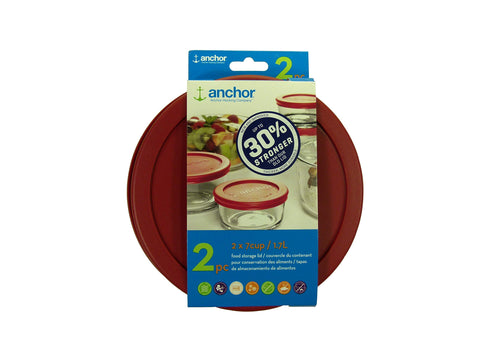 Anchor Hocking: tapa de reemplazo 30% más fuerte para almacenamiento seguro en recipientes de 7 tazas.