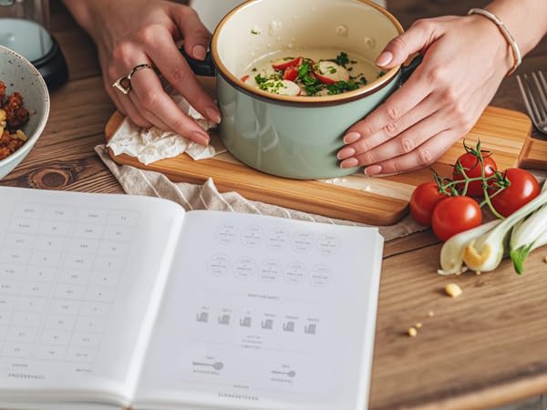 And Per Se libro de recetas, papel de 100 g/m² para escribir.