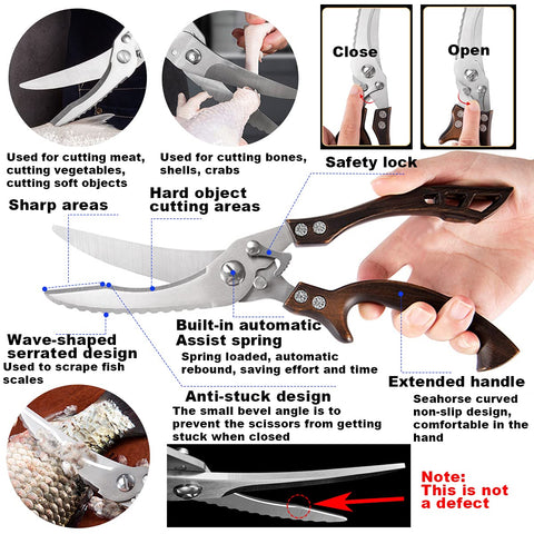 Tijeras ANDONG con diseño ergonómico para agarre cómodo
