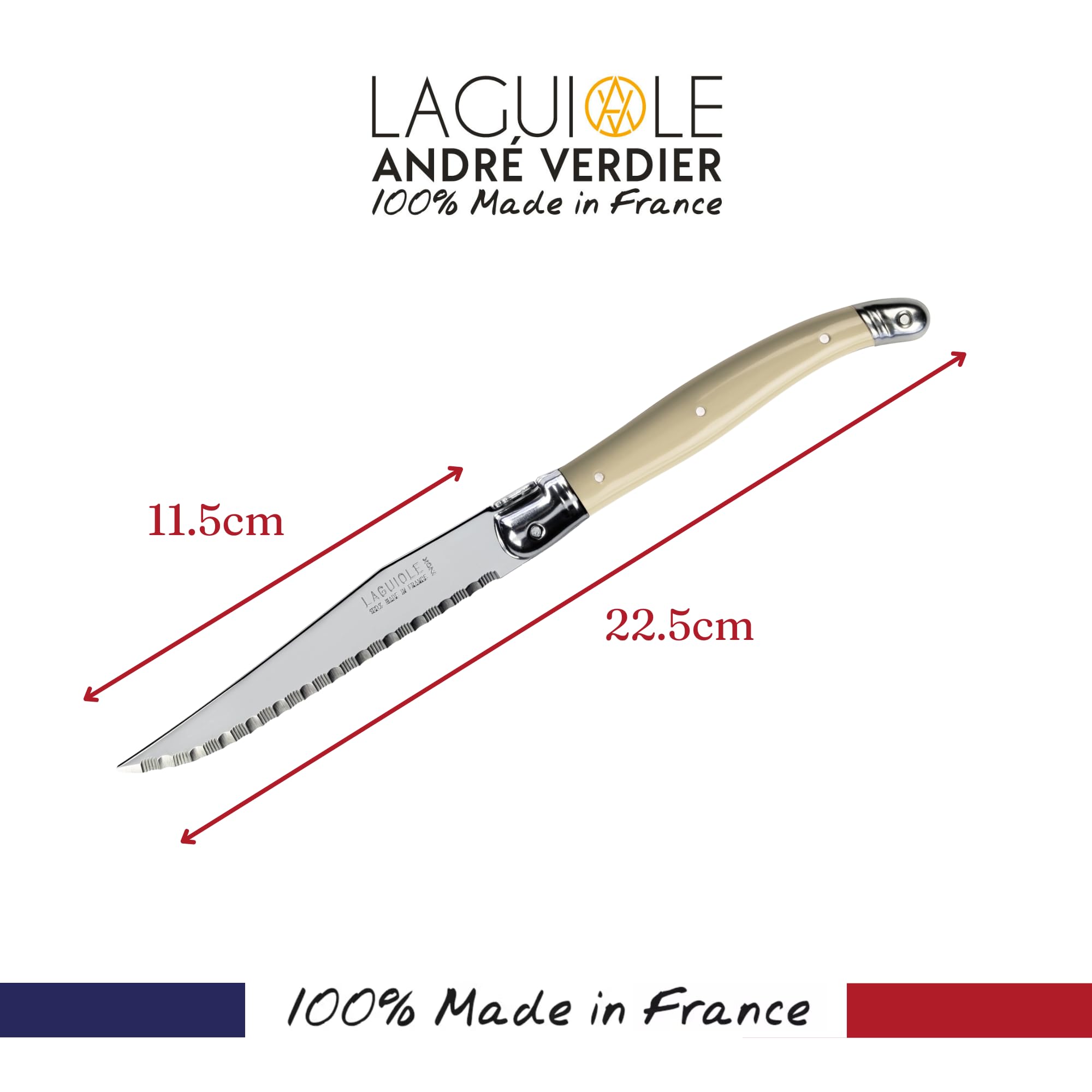 Set de cuchillos para mesa, Andre Verdier Laguiole Debutant.