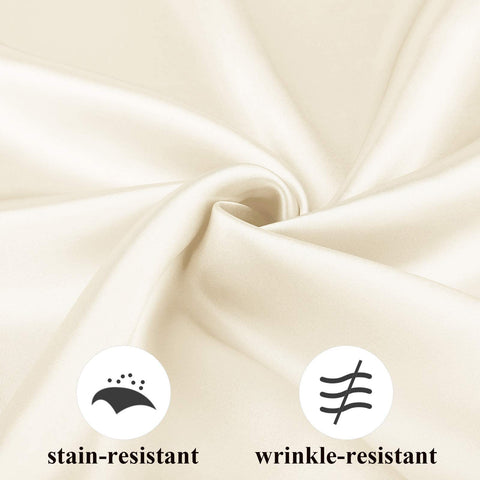 Aneco servilletas satin marfil para crear ambiente elegante en la mesa.