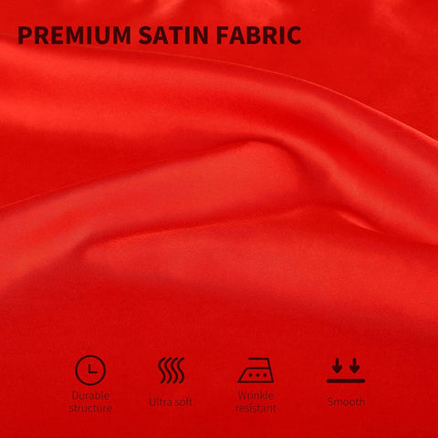 Aneco servilletas satinadas en mesa; diseño elegante para eventos formales.