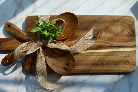 Anforsun cuchara-ensalada de madera, ideal para mezclar y servir ensaladas