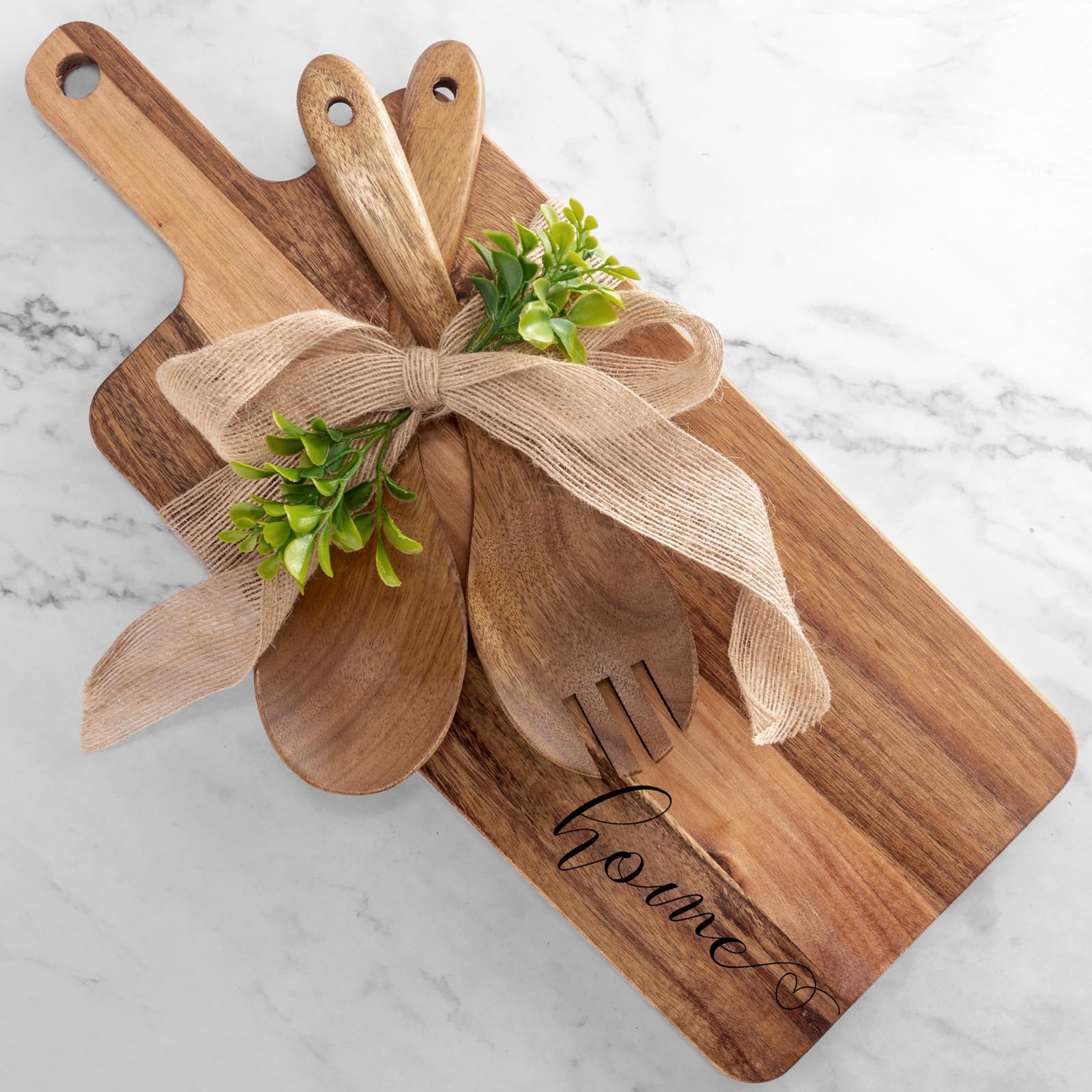 Anforsun tabla-corte-grande de madera, ideal para cortar y servir
