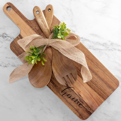 Anforsun tabla-corte-grande de madera, ideal para cortar y servir