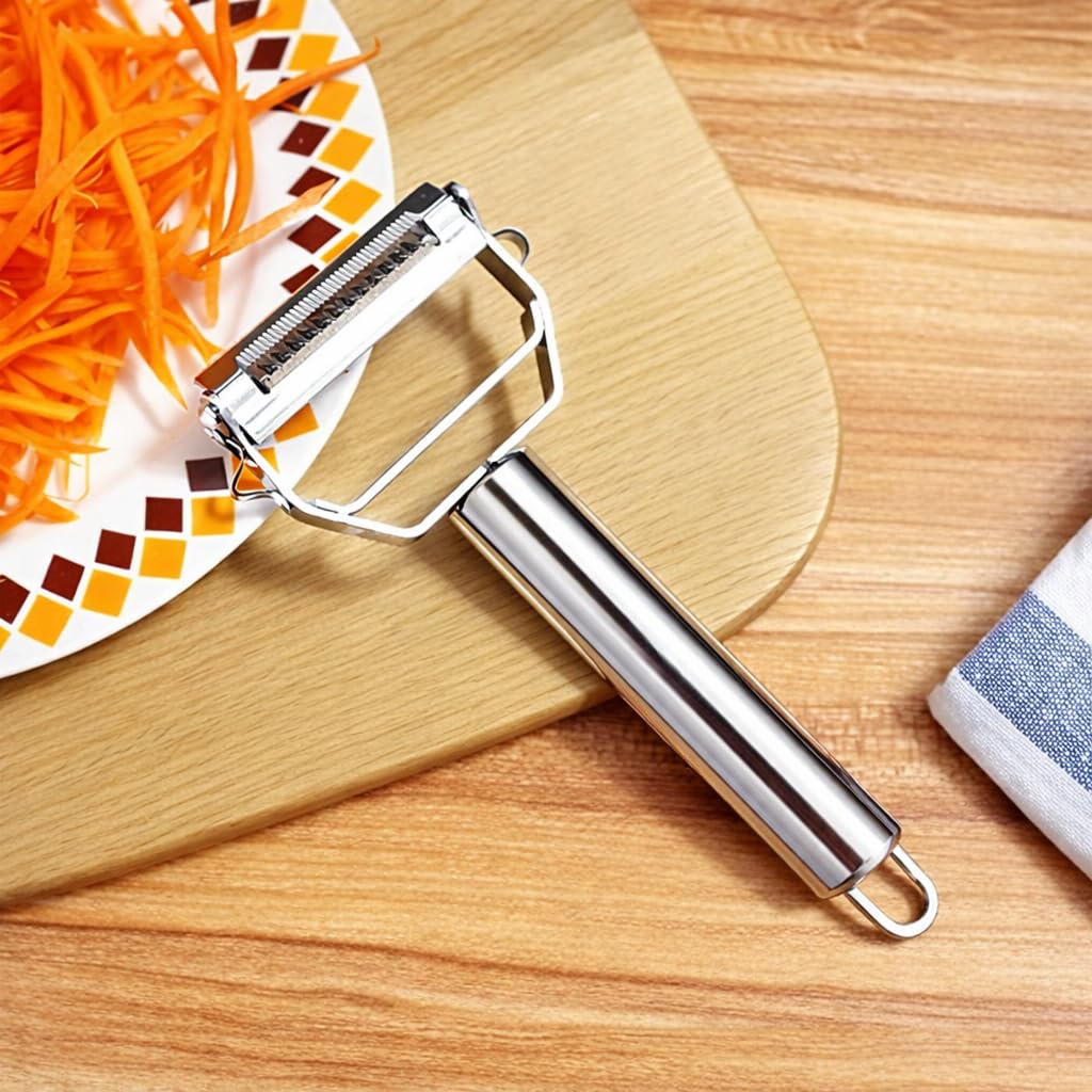 AnGeer pelador con corte liso para verduras frescas y rápidas.