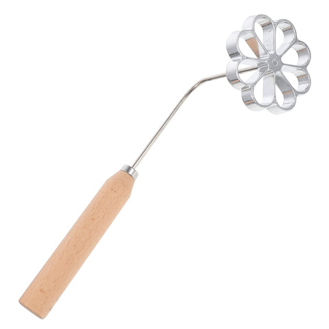 Angoily bunuelos: molde con mango de madera para rosettas crujientes en casa.