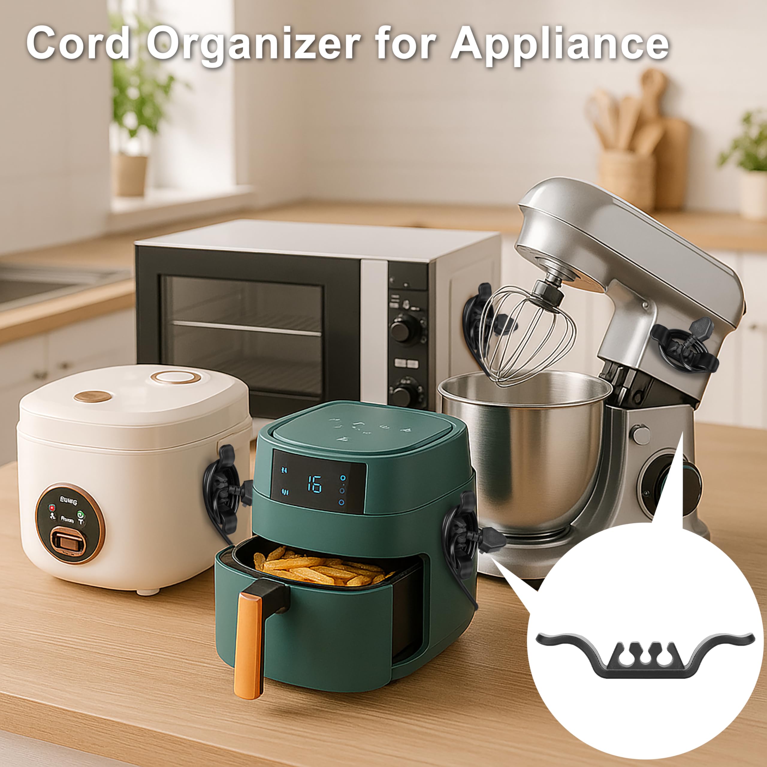 Animal-Gifts organizador compacto de cables para cocina, ideal en espacios pequeños