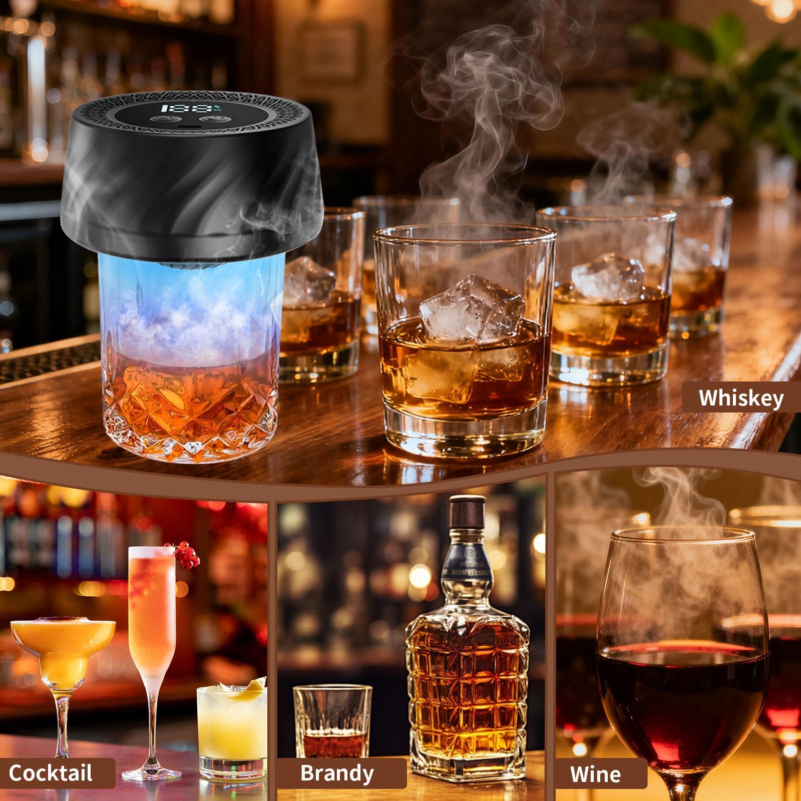 ANITEHI chips-de-madera-roble para aromas terrosos en whisky.