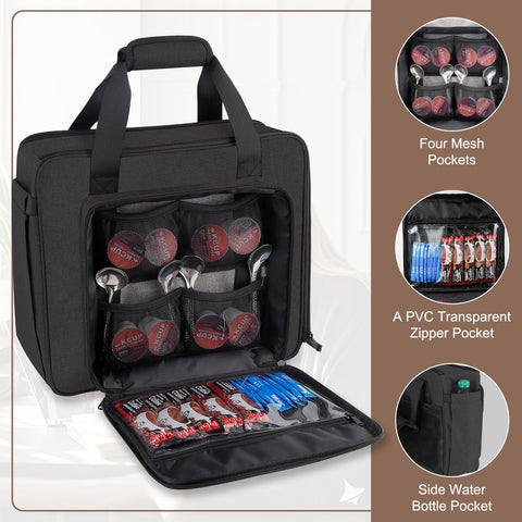 Bolsillo frontal amplio de Anitor para cápsulas y accesorios