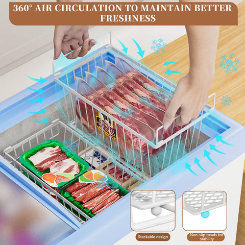 ANJUBAN mayor espacio de almacenamiento, 25% extra para organizar alimentos