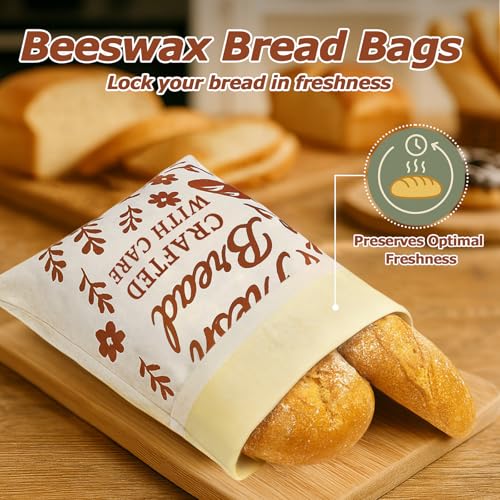 ANKEWY Bolsas pan artesano 13x17 para panes grandes