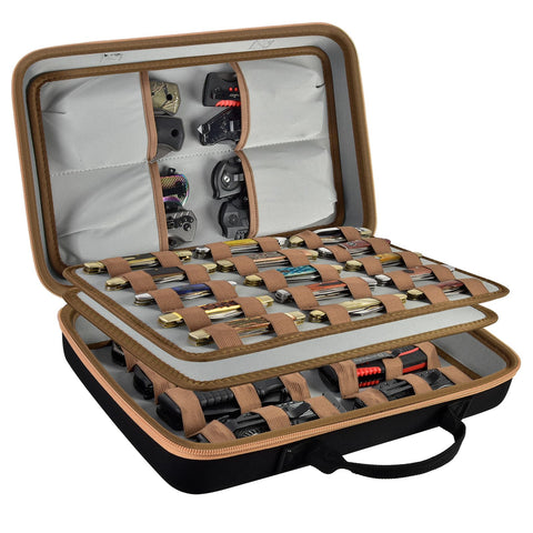 Estuche ANKHOH para cuchillos, vista exterior, almacenamiento seguro.